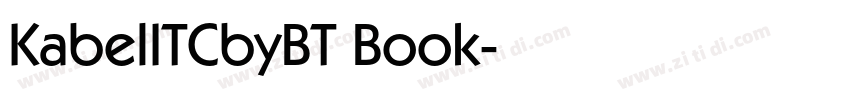 KabelITCbyBT Book字体转换